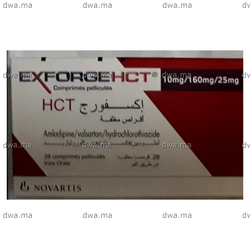 medicament EXFORGE HCT10 MG / 160MG / 25 MGBoite de 28 maroc