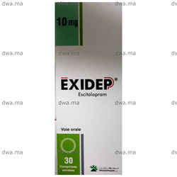 medicament EXIDEP10 MGBoite de 30 maroc