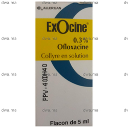 medicament EXOCINE0,3 %Flacon de 5 ml maroc