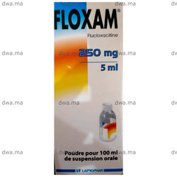 medicament FLOXAM250 mg/5 ml, Poudre pour Suspension oraleFlacon de 100ml maroc