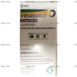 medicament FOSAVANCE70 mg/5600 UIBoîte de 4 maroc