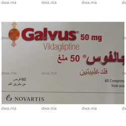 medicament GALVUS MET50 MG / 850 MGBoite de 60 comprimés maroc