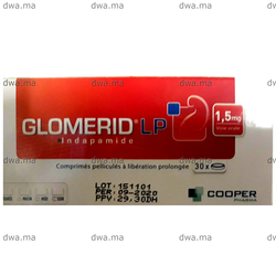 medicament GLOMERID LP1,5 MGBoite de 30 comprimés maroc