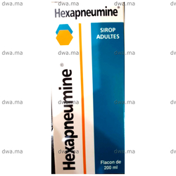 medicament HEXAPNEUMINE Sirop ADULTEFlacon de 200 ml maroc