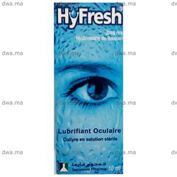 medicament HYFRESHFlacon de 10 ml ( 2 mg  d'hyaluronate de sodium par ml ) maroc