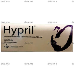 medicament HYPRIL20 MG / 12,5 MGBoîte de 30 maroc