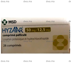 medicament HYZAAR50mg/12.5 mgBoîte de 28 maroc