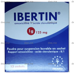 medicament IBERTIN1G / 125 MGBoite de 12 sachets maroc