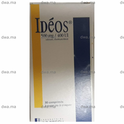 medicament IDEOS500 mg/400 UIBoîte de 2 Tubes de 15 maroc