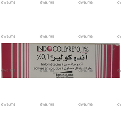 medicament INDOCOLLYRE0,1 %Flacon de 5 ml maroc