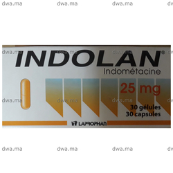 medicament INDOLAN25 mgBoîte de 30 maroc