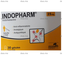 medicament INDOPHARM25 mgBoîte de 30 maroc