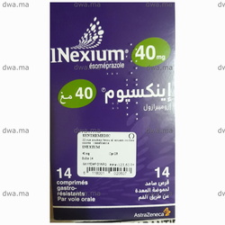 medicament INEXIUM GR40 MGBoîte 14 maroc