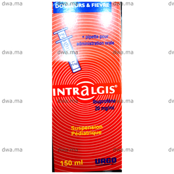 medicament INTRALGIS100 mg/5 ml suspension buvableFlacon de 150 ml maroc