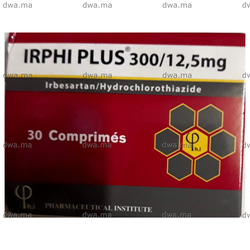medicament IRPHI PLUS300 MG / 12.5 MGBoite de 30 maroc