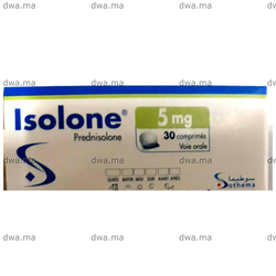 medicament ISOLONE5 MGBoîte de 30 maroc