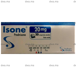 medicament ISONE20 MGBoîte de 20 maroc