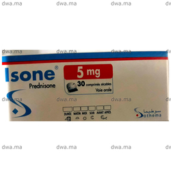 medicament ISONE5 MGBoîte de 30 maroc