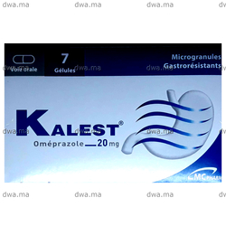medicament KALEST20 MGBoîte de 7 maroc