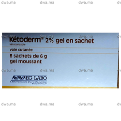 medicament KETODERM0,02Boîte de 8 Sachets-dose maroc