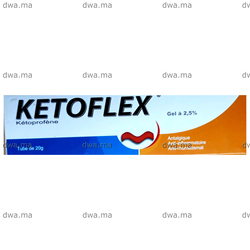 medicament KETOFLEX2,5%Tube de 20 g maroc