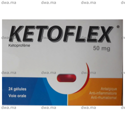 medicament KETOFLEX50 mgBoîte de 24 maroc