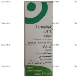 Larmabak collyre pour les yeux secs - Gouttes chlorure de sodium