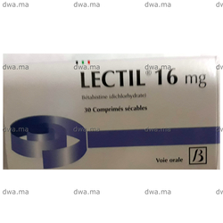 medicament LECTIL16 mgBoîte de 30 maroc