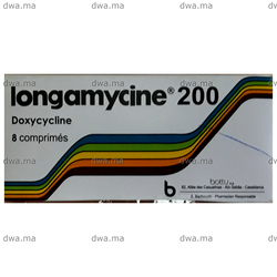 medicament LONGAMYCINE200 mgBoîte de 8 maroc