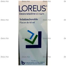 medicament LOREUS0,5 MG / MLFlacon de 60 ML maroc