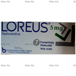 medicament LOREUS5 MGBoite de 7 maroc