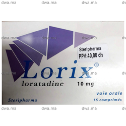 medicament LORIX10 mg CompriméBoîte de 15 maroc