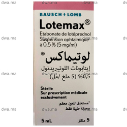 medicament LOTEMAX0,5 %Flacon de 5 ML maroc