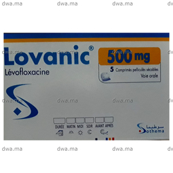 medicament LOVANIC500 MGBoite de 5 maroc