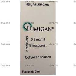 medicament LUMIGAN0,3 MGFlacon de 3 ml maroc