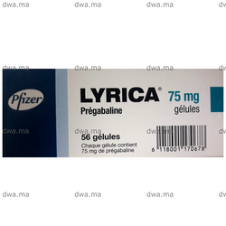 medicament LYRICA75 mg GéluleBoîte de 56 maroc