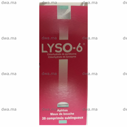 medicament LYSO6 20 mg 10 mgBoîte de 20 maroc