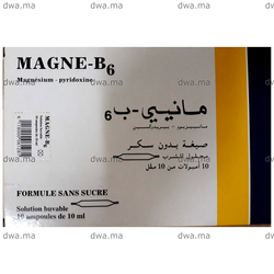 medicament MAGNE B6 10 mlBoîte de 10 ampoules maroc