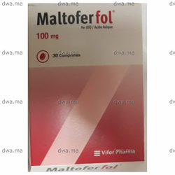 medicament MALTOFER FOL100 MGBoite de 30 maroc