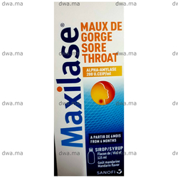 medicament MAXILASE200 U/CEIP/ML, SiropFlacon 125 ml maroc