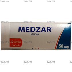 medicament MEDZAR50MGBoite de 30 comprimés maroc