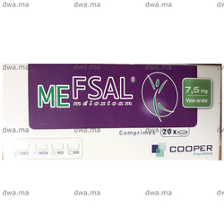 medicament MEFSAL7,5 MGBoite de 20 maroc