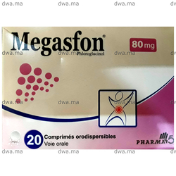 medicament MEGASFON80 MG / 80 MGBoîte de 20 maroc