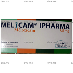 medicament MELICAM7,5 mgBoite de 20 comprimés dosés à 7,5 mg maroc
