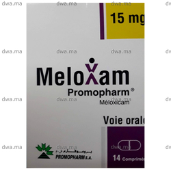 medicament MELOXAM15 MGBoite de 14 comprimés maroc
