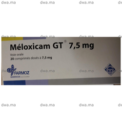medicament MELOXICAM GT7,5 MGBoite de 20 maroc