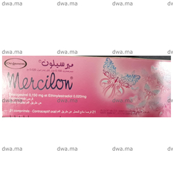 medicament MERCILON3 MG / 0.02 MGBoîte de 21 maroc