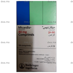 medicament MICARDIS80 MGBoîte de 28 maroc