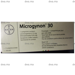 medicament MICROGYNON0,15 MG / 0,03 MGBoîte de 21 maroc