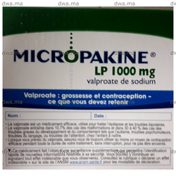 medicament MICROPAKINE LP1000 MGBoite de 30 sachets-dose maroc